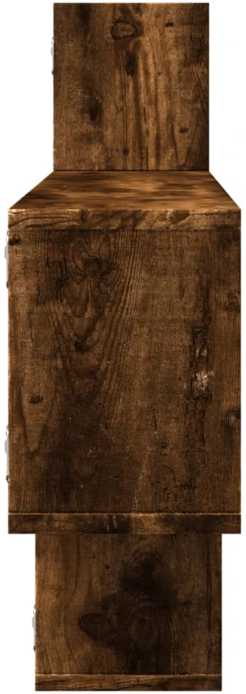 Sieninė lentyna, dūminė, 167,5x18x68cm, apdirbta mediena
