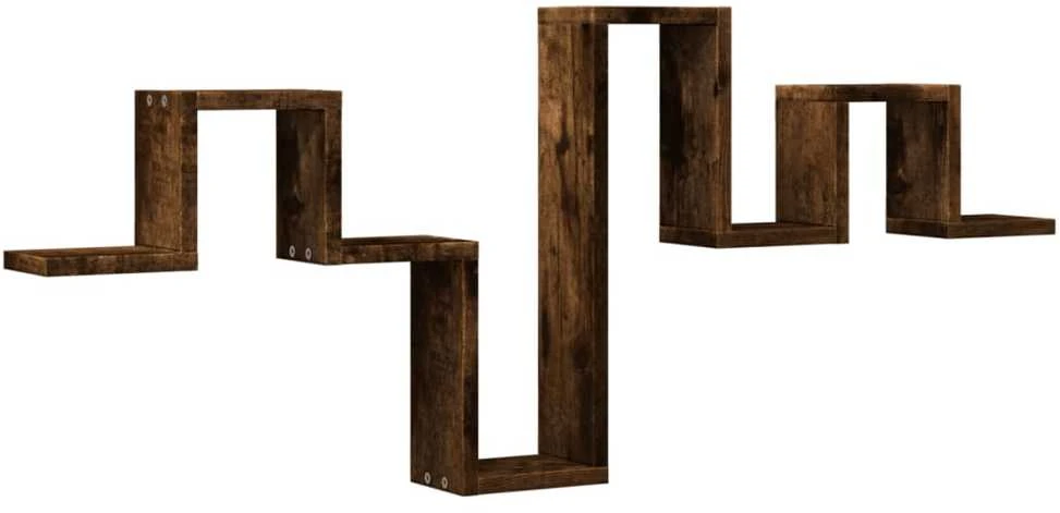 Sieninė lentyna, dūminio ąžuolo, 104,5x10x43cm, MDP