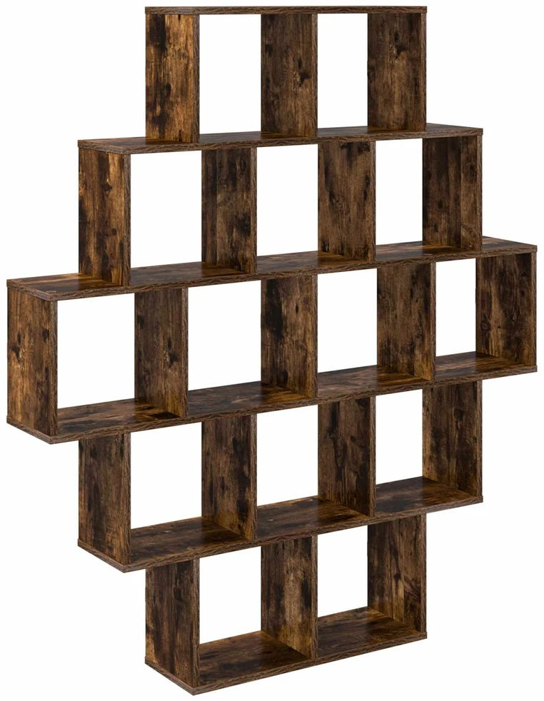 Sieninė lentyna Dūminio ąžuolo 120 x 20 x 136 cm