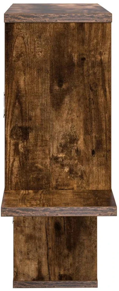 Sieninė lentyna Dūminio ąžuolo 122 x 18 x 60 cm