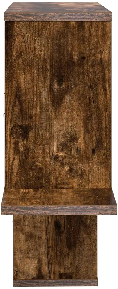 Sieninė lentyna Dūminio ąžuolo 122 x 18 x 60 cm
