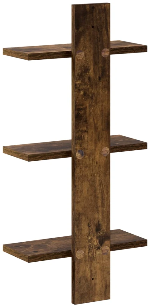 Sieninė lentyna Dūminio ąžuolo 30 x 13.5 x 64.5 cm