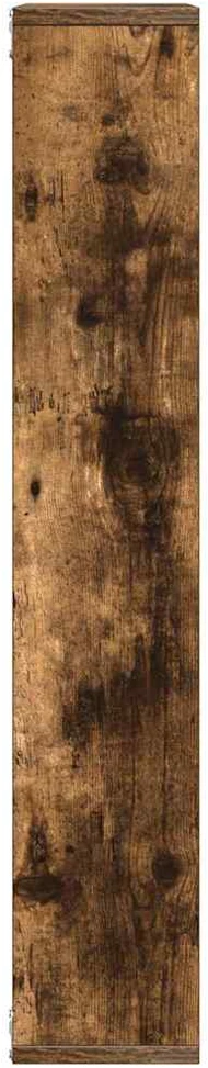 Sieninė lentyna, dūminio ąžuolo, 36x16x90cm, apdirbta mediena