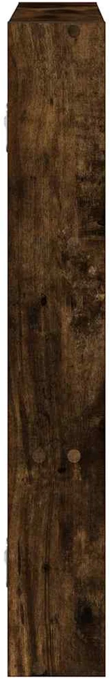 Sieninė lentyna, dūminio ąžuolo, 43x9x60cm, apdirbta mediena