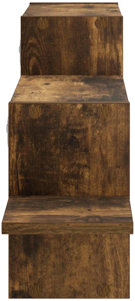 Sieninė lentyna Dūminio ąžuolo 95 x 17 x 37 cm Apdirbta mediena