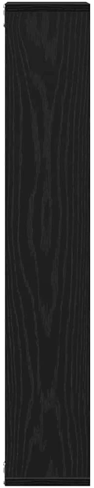 Sieninė lentyna, juodo ąžuolo spalvos, 36x16x90cm, inžinerinė mediena