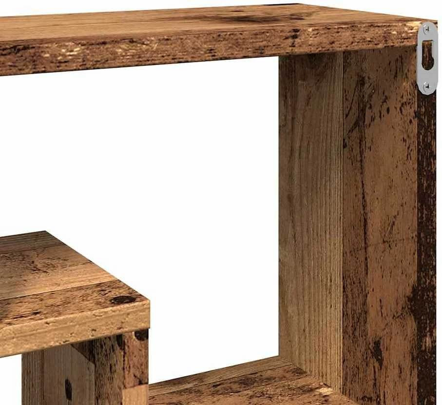 Sieninė lentyna Old Wood 85x16x52,5 cm Inžinerinė mediena