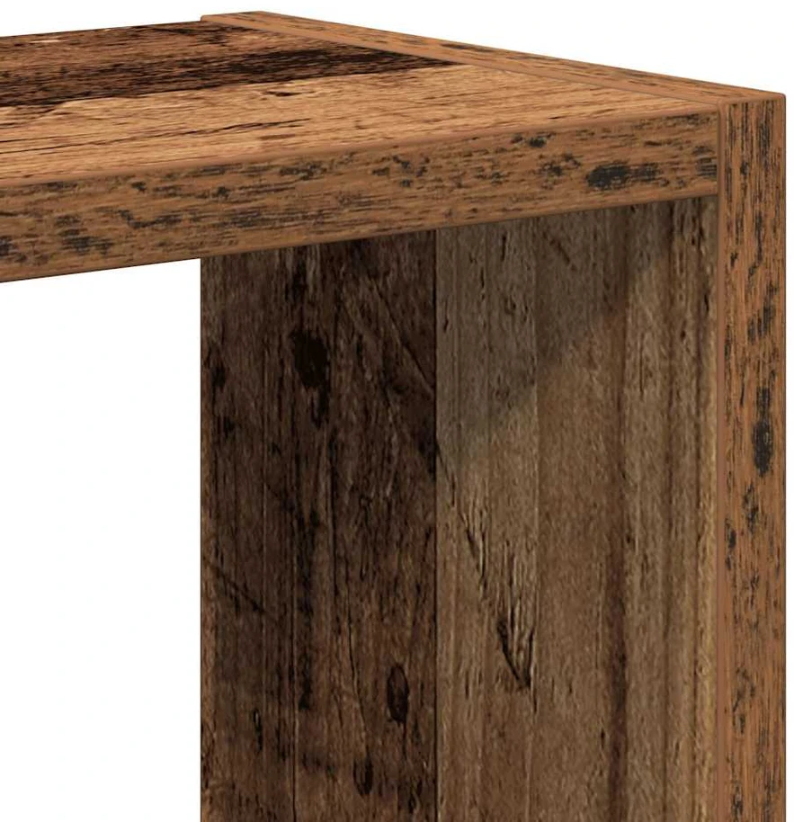 Sieninė lentyna Old Wood 90x16x78 cm Inžinierinė mediena