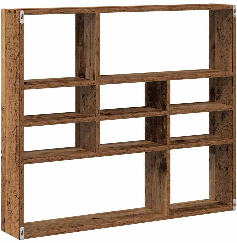 Sieninė lentyna Old Wood 90x16x78 cm Inžinierinė mediena
