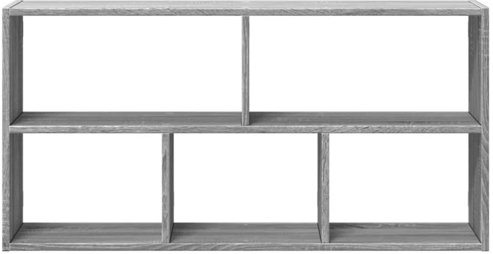 Sieninė lentyna, pilka ąžuolo, 100x25x50cm, apdirbta mediena