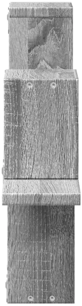 Sieninė lentyna, pilka ąžuolo, 104,5x10x43cm, apdirbta mediena