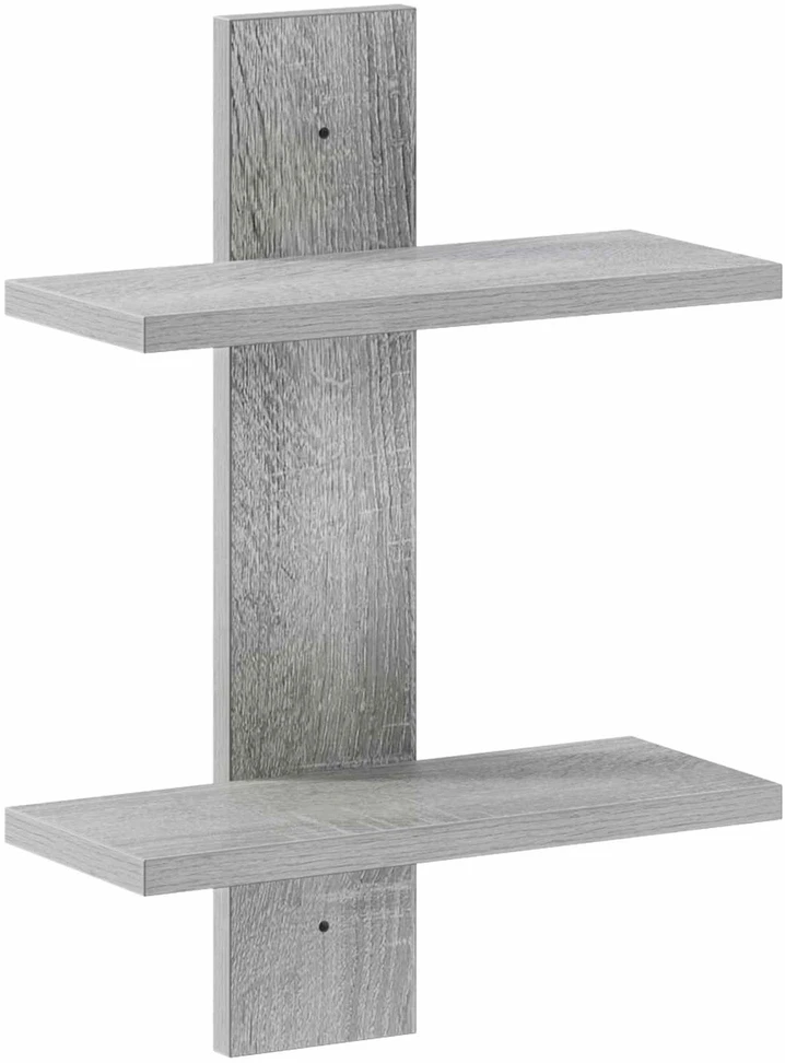 Sieninė lentyna Pilka Sonoma 30 x 13.5 x 43 cm Apdirbta mediena