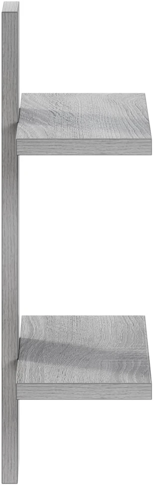 Sieninė lentyna Pilka Sonoma 30 x 13.5 x 43 cm Apdirbta mediena