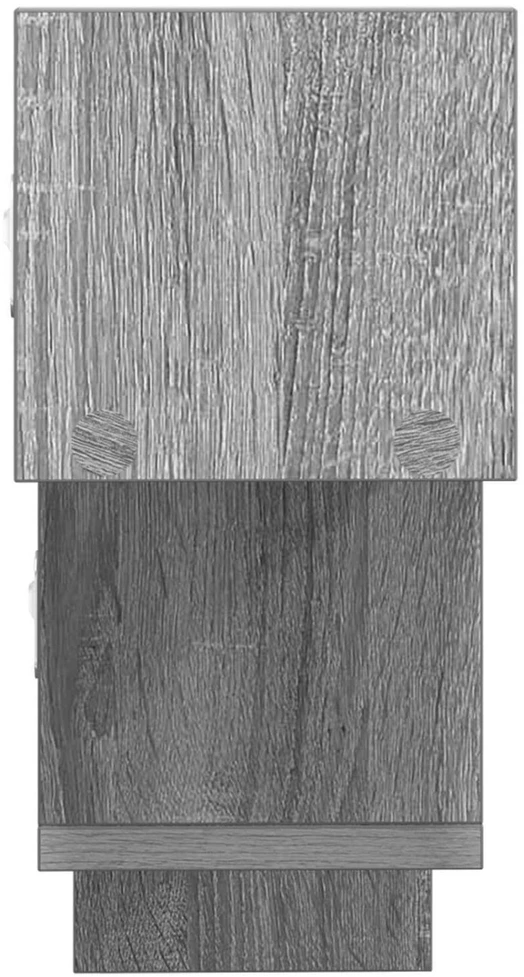 Sieninė lentyna Pilka Sonoma 48 x 15 x 42 cm Apdirbta mediena