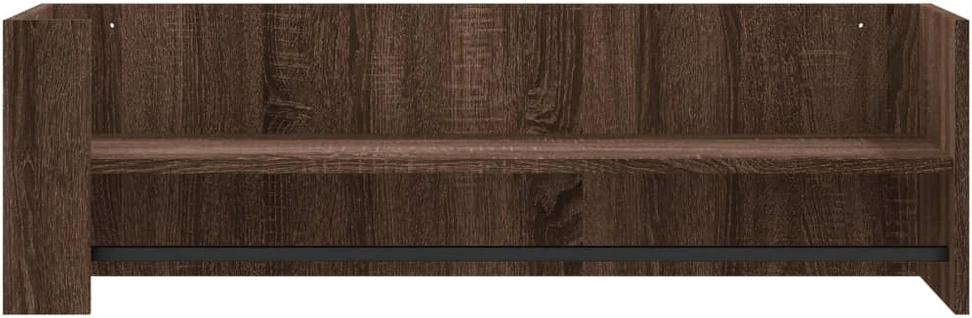 Sieninė lentyna, ruda ąžuolo, 100x35x30,5cm, apdirbta mediena