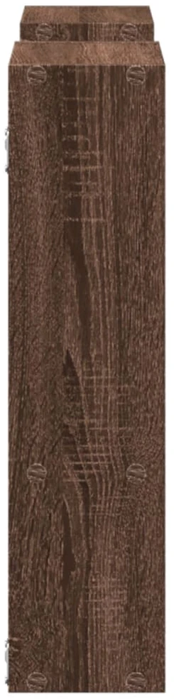 Sieninė lentyna, ruda ąžuolo, 99x15x60cm, apdirbta mediena