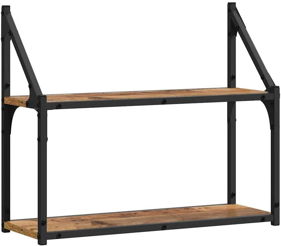 Sieninė lentyna Sieninis Sena mediena 60 x 21 x 51 cm