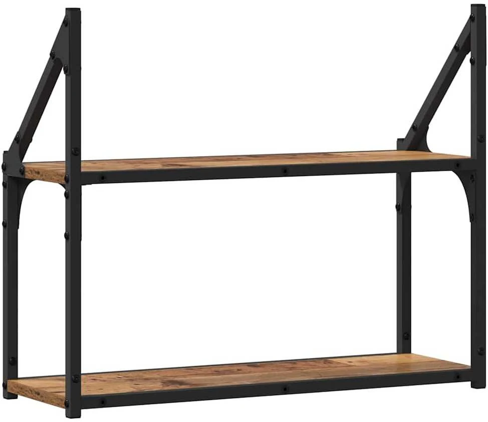 Sieninė lentyna Sieninis Sena mediena 60 x 21 x 51 cm