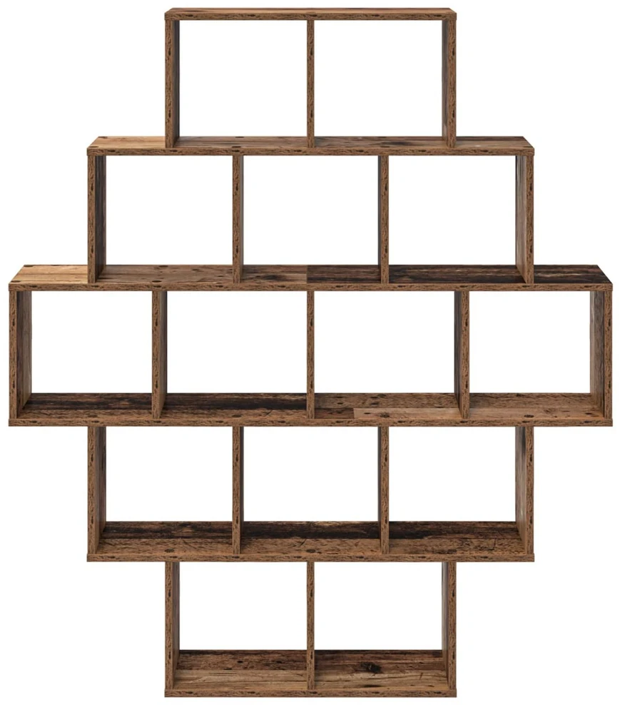 Sieninė lentyna Sendintos medienos 120 x 20 x 136 cm