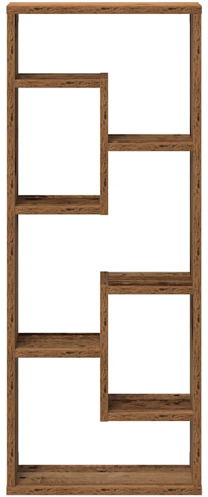 Sieninė lentyna, senovinė mediena, 36x16x90cm, inžinerinė mediena