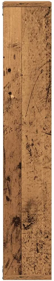 Sieninė lentyna, senovinė mediena, 36x16x90cm, inžinerinė mediena