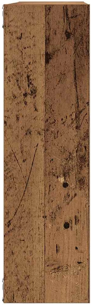 Sieninė lentyna, senovinė mediena, 75x16x55 cm, inžinerinė mediena