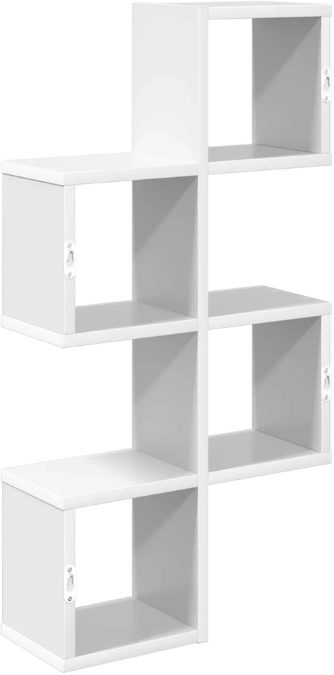 Sieninė lentyna Sieninis Balta 39 x 15 x 76 cm Apdirbta mediena