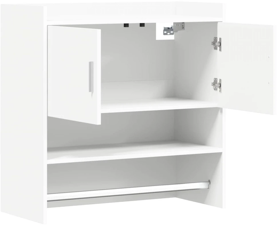 Sieninė lentyna Sieninis Balta 80 x 36 x 80 cm Apdirbta mediena