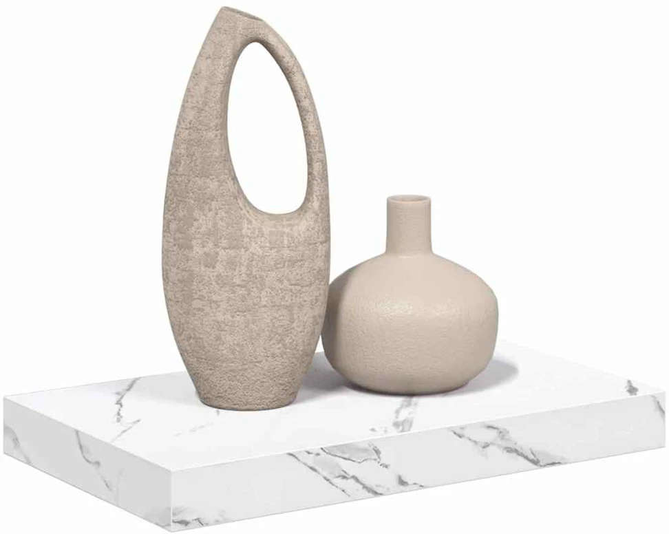 Sieninė lentyna Sieninis Balti marmuro 40 x 23,5 x 3,8 cm