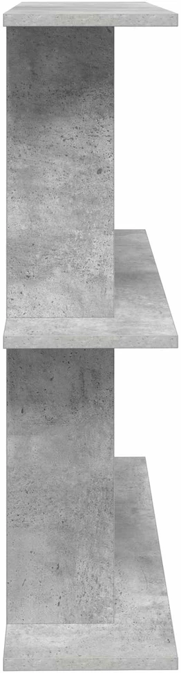 Sieninė lentyna Sieninis Betono pilka 100 x 20 x 75 cm