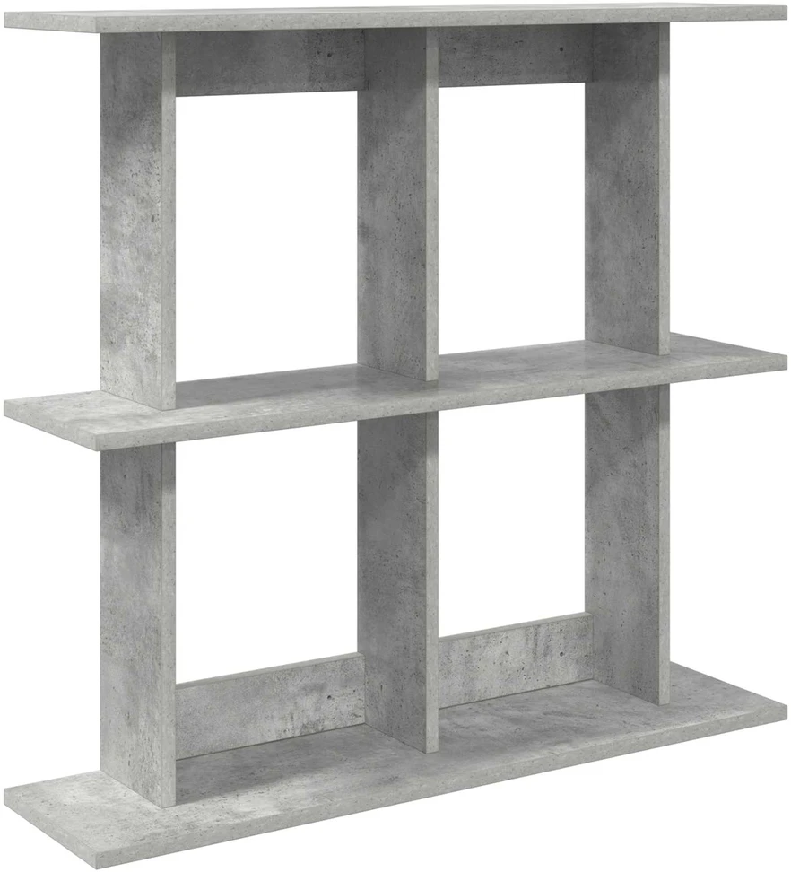 Sieninė lentyna Sieninis Betono pilka 100 x 20 x 75 cm