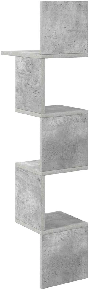 Sieninė lentyna Sieninis Betono pilka 32 x 21 x 107 cm