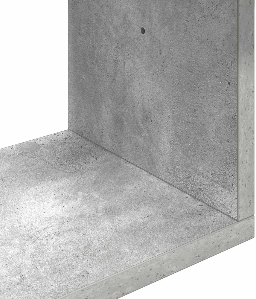 Sieninė lentyna Sieninis Betono pilka 32 x 21 x 107 cm