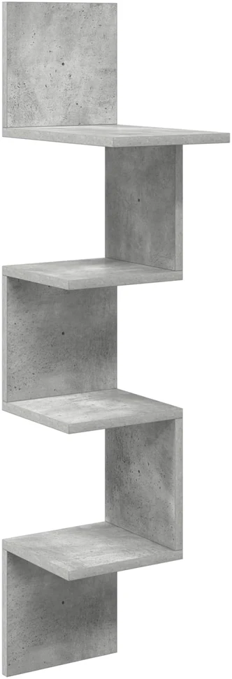 Sieninė lentyna Sieninis Betono pilka 32 x 21 x 107 cm