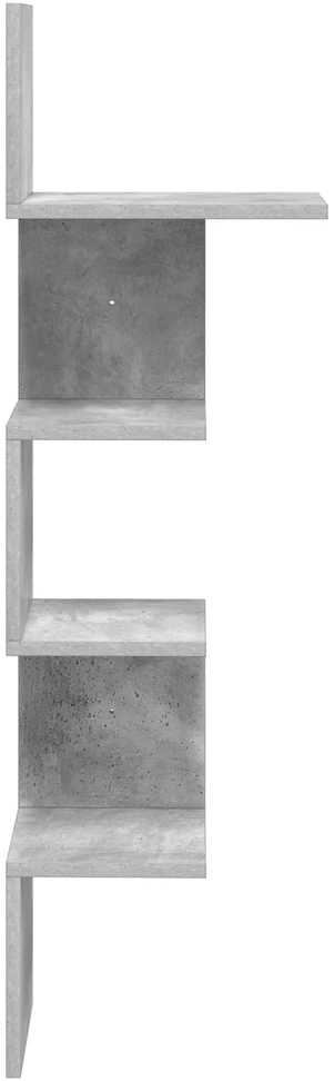 Sieninė lentyna Sieninis Betono pilka 32 x 21 x 107 cm