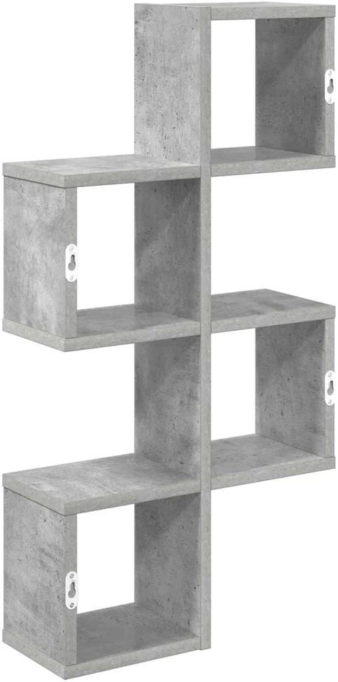 Sieninė lentyna Sieninis Betono pilka 39 x 15 x 76 cm