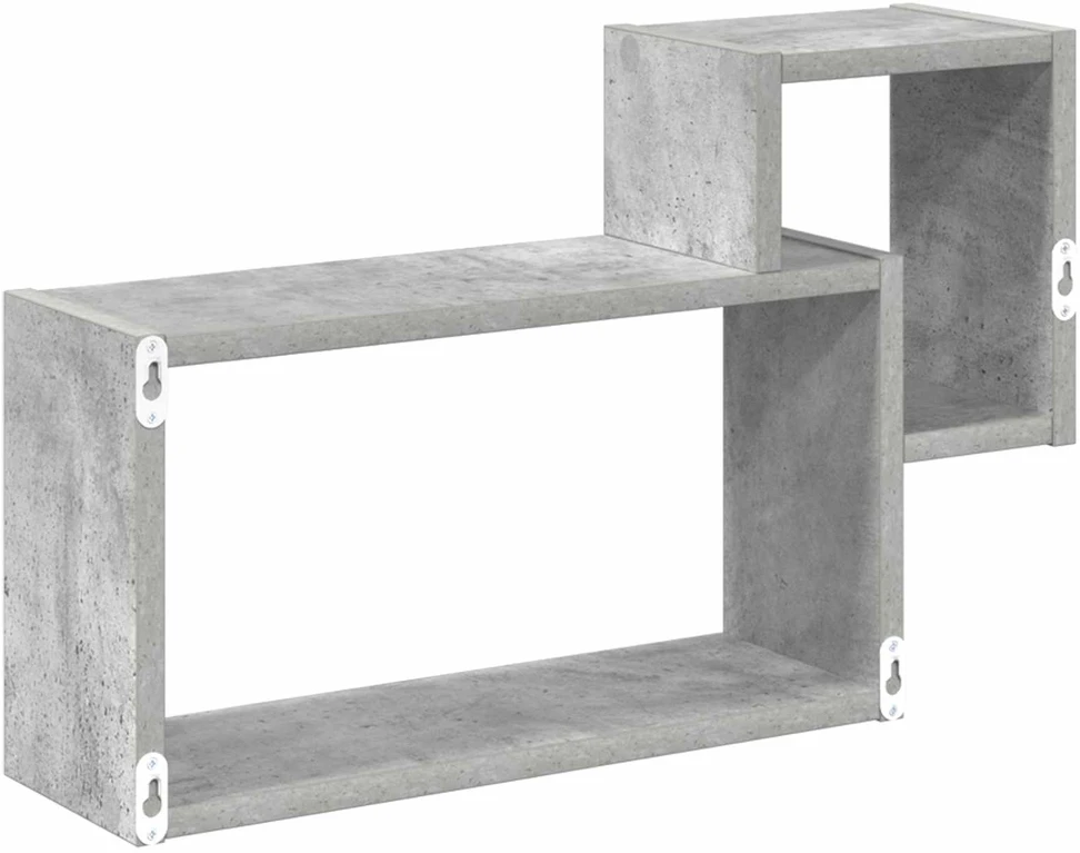 Sieninė lentyna Sieninis Betono pilka 55 x 15 x 35 cm