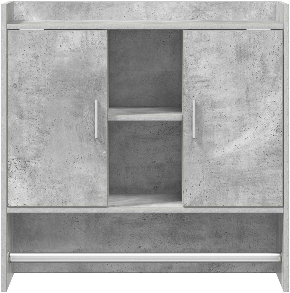 Sieninė lentyna Sieninis Betono pilka 80 x 36 x 80 cm