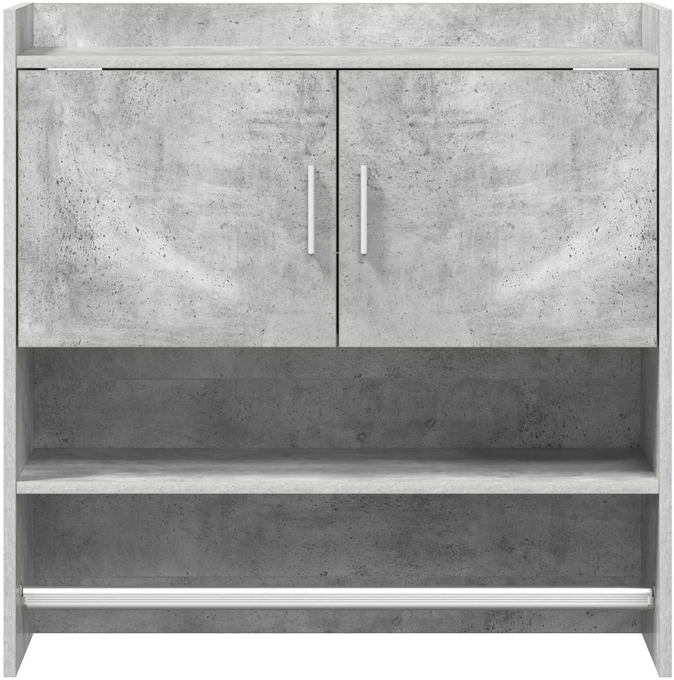 Sieninė lentyna Sieninis Betono pilka 80 x 36 x 80 cm