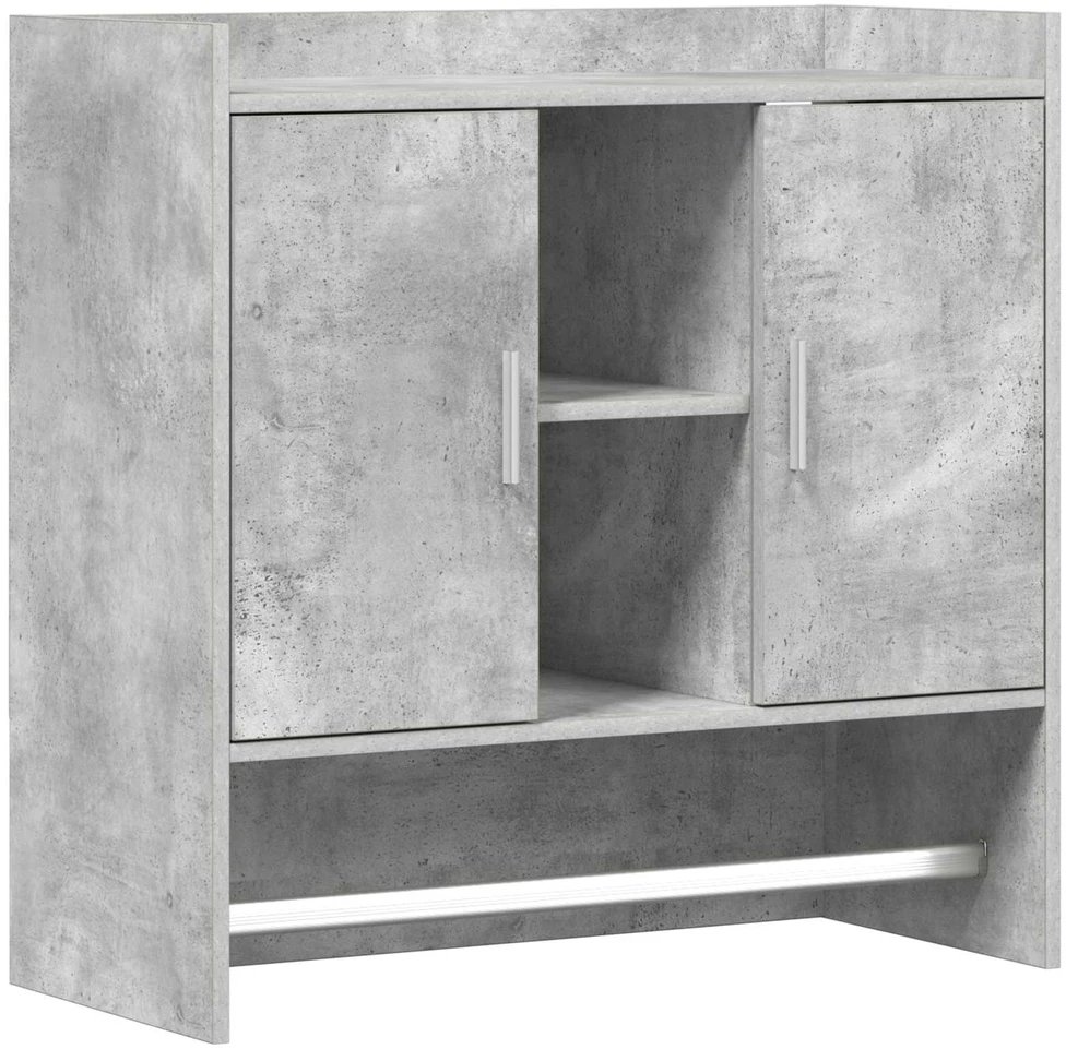 Sieninė lentyna Sieninis Betono pilka 80 x 36 x 80 cm