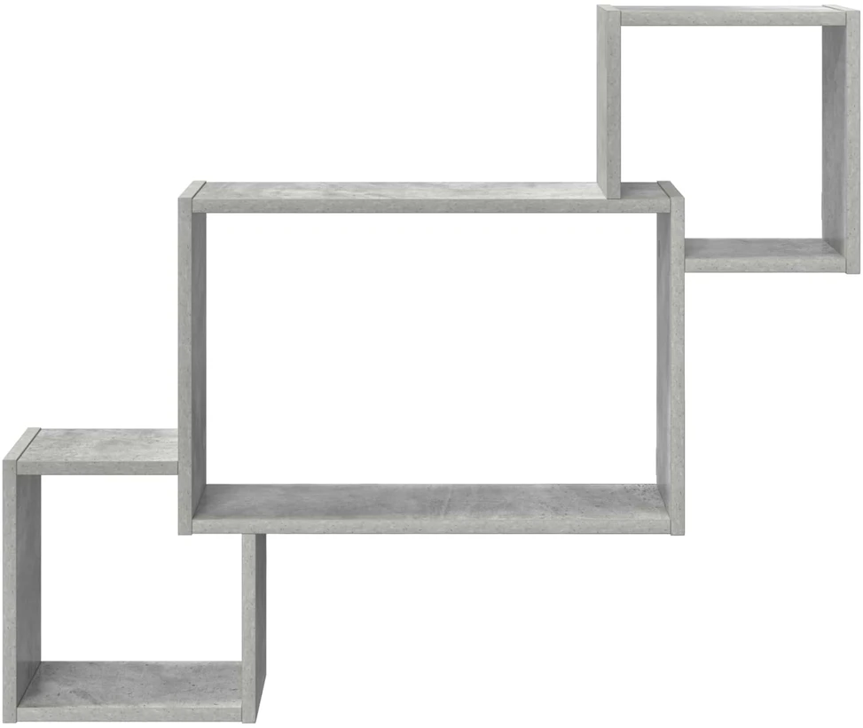 Sieninė lentyna Sieninis Betono pilka 91,5 x 15 x 76 cm