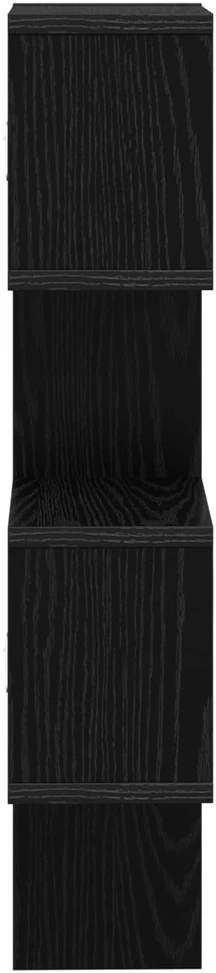 Sieninė lentyna Sieninis Juoda 39 x 15 x 76 cm Apdirbta mediena