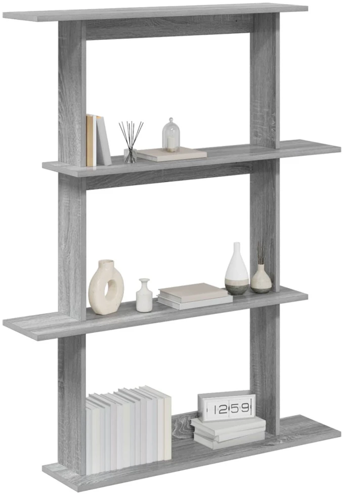 Sieninė lentyna Pilka Sonoma 100 x 20 x 126 cm Apdirbta mediena