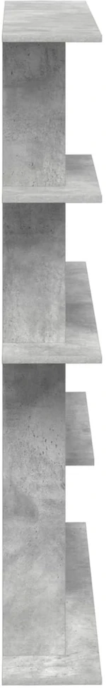 Sieninė lentyna Betono pilka 102 x 20 x 130 cm Apdirbta mediena