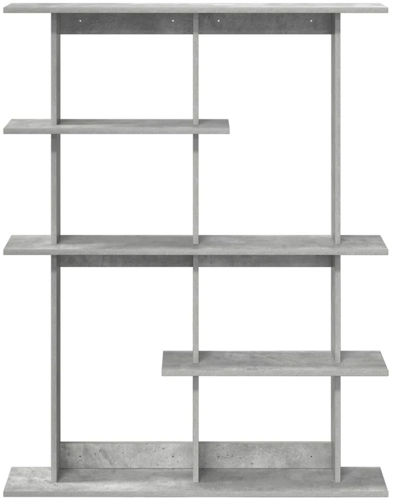 Sieninė lentyna Betono pilka 102 x 20 x 130 cm Apdirbta mediena