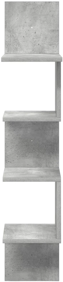 Sieninė lentyna Sieninis Betono pilka 32 x 21 x 107 cm