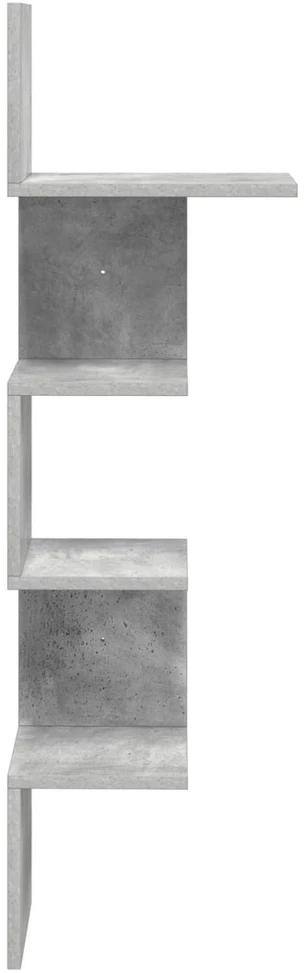 Sieninė lentyna Sieninis Betono pilka 32 x 21 x 107 cm