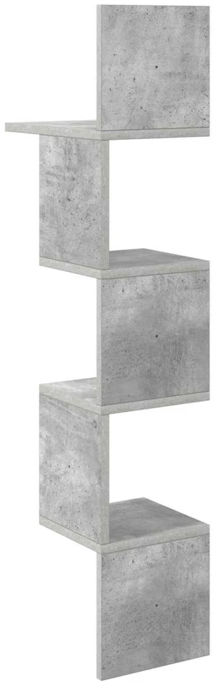 Sieninė lentyna Sieninis Betono pilka 32 x 21 x 107 cm