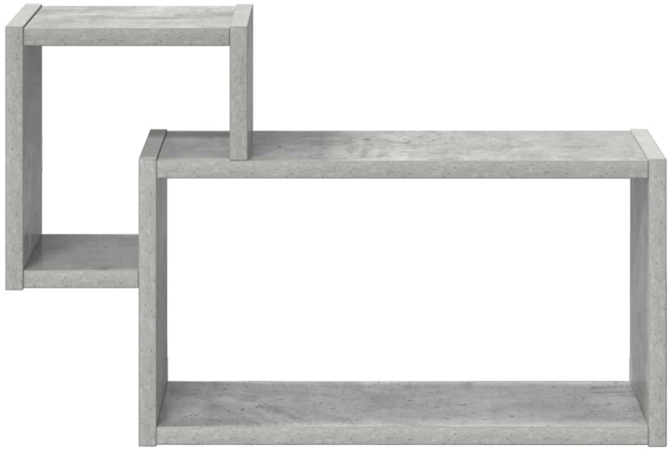 Sieninė lentyna Sieninis Betono pilka 55 x 15 x 35 cm