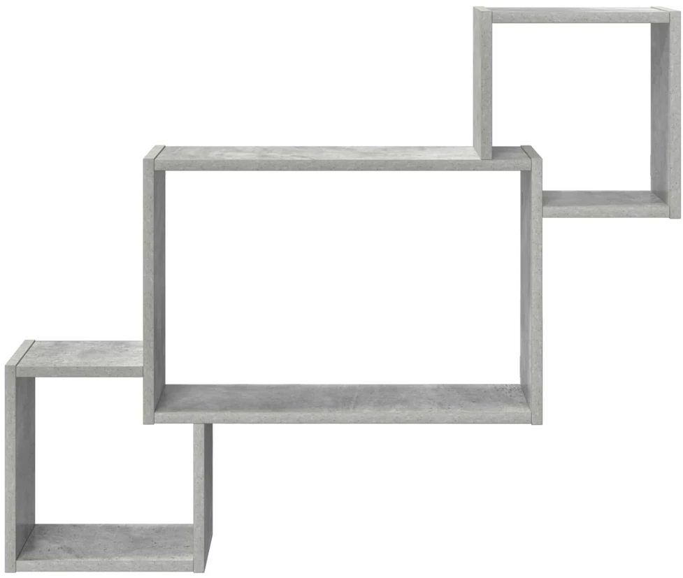 Sieninė lentyna Sieninis Betono pilka 91,5 x 15 x 76 cm